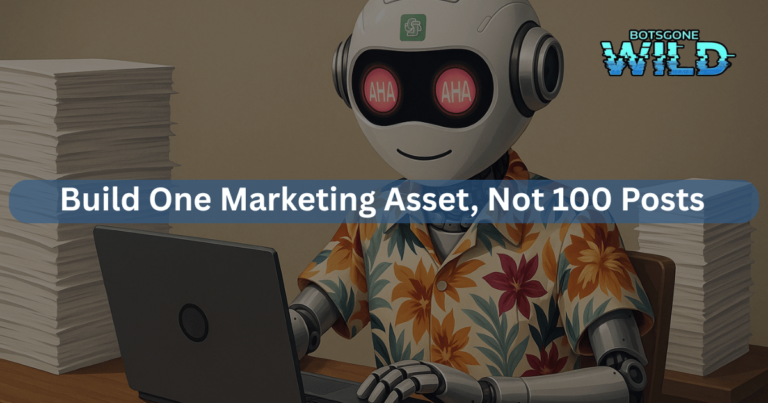 Build One Marketing Asset, Not 100 Posts