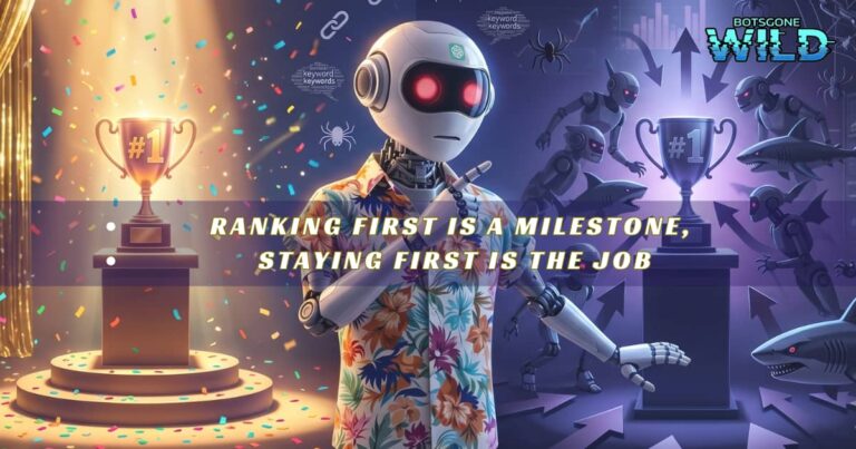 You didn’t lose the ranking overnight.