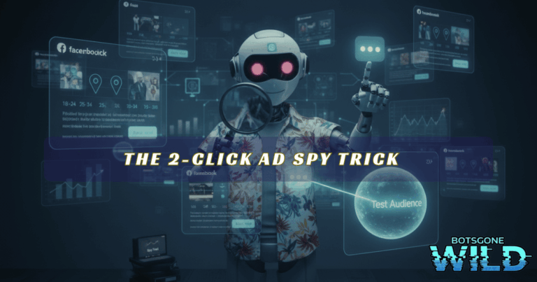 Quick dispatch: the 2-click ad spy trick