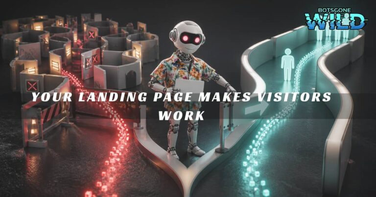 Your Landing Page Is Making The Visitor Do The Work